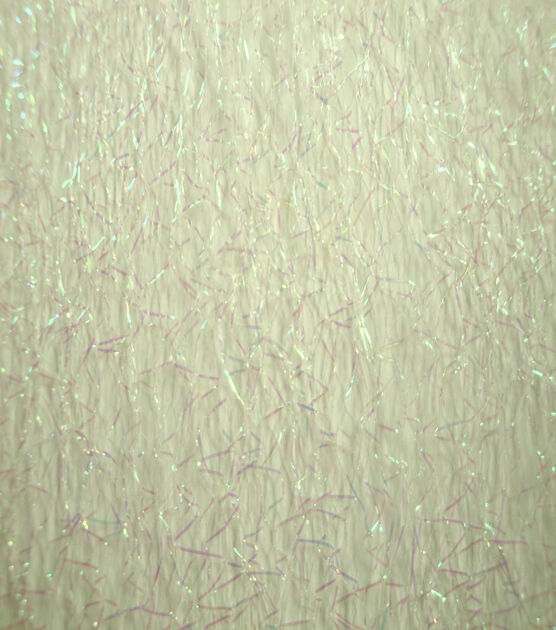 Netting Sparkle Mesh Fabric White Iridescent, , hi-res, image 2
