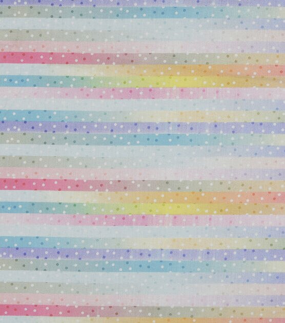 Pastel Dots & Striped Quilt Cotton Fabric by Keepsake Calico, , hi-res, image 1