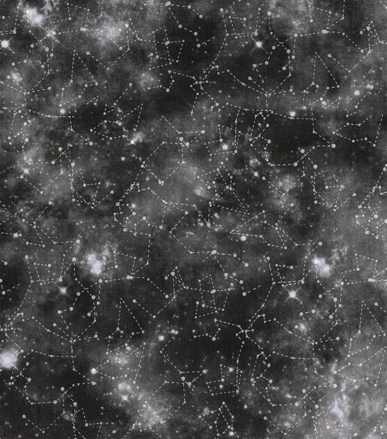 Star Gazing Galaxy Black Premium Cotton Fabric
