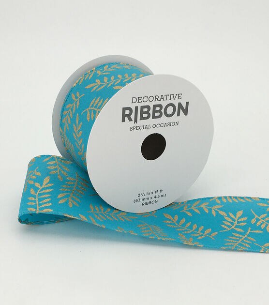 Place & Time 2.5 x 30' Sheer Ribbon - Green - Ribbon & Deco Mesh - Crafts & Hobbies