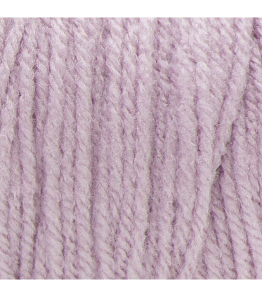 Red Heart Super Saver Worsted Acrylic Yarn, Pale Plum, swatch, image 43