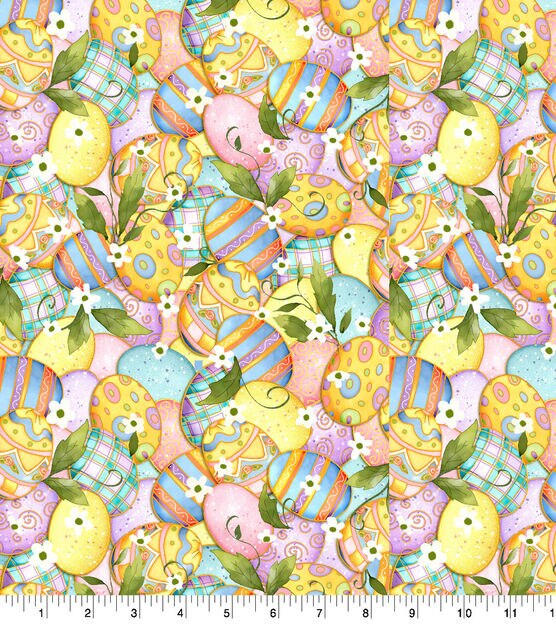 Springs Creative Packed Eggs Holiday Inspirations Cotton Fabric