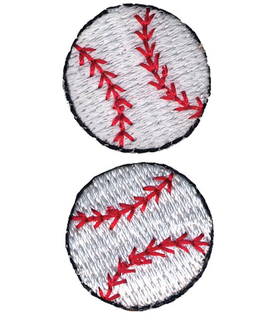 Wrights Iron On Appliques Baseball 2 Pkg