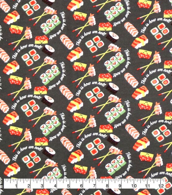 This Is How We Roll Super Snuggle Flannel Fabric