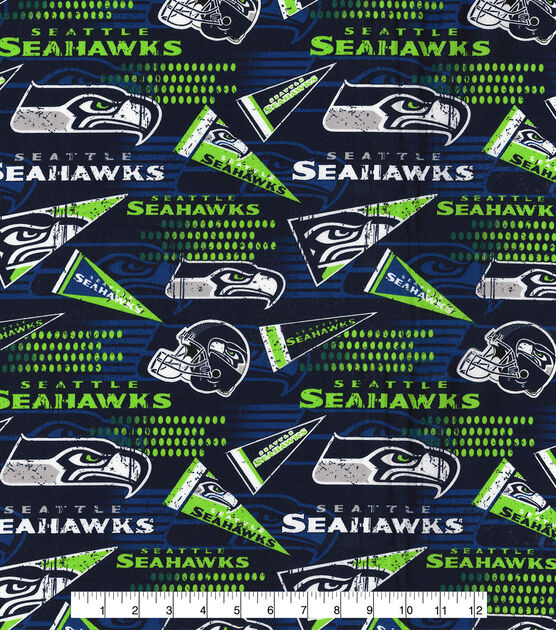Fabric Traditions NFL Seattle Seahawks Retro Cotton