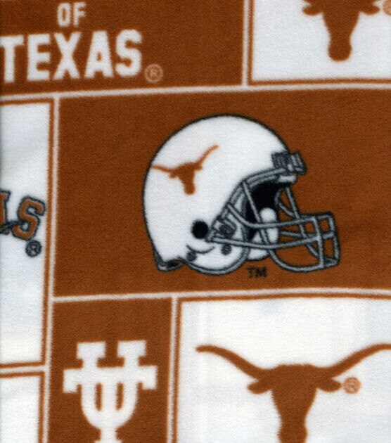 University of Texas Longhorns Fleece Fabric Block