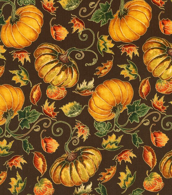 Robert Kaufman Autumn Splendor Harvest Metallic Cotton Fabric