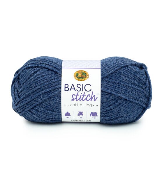 Lion Brand Basic Stitch Anti Pilling Yarn - Steel Blue