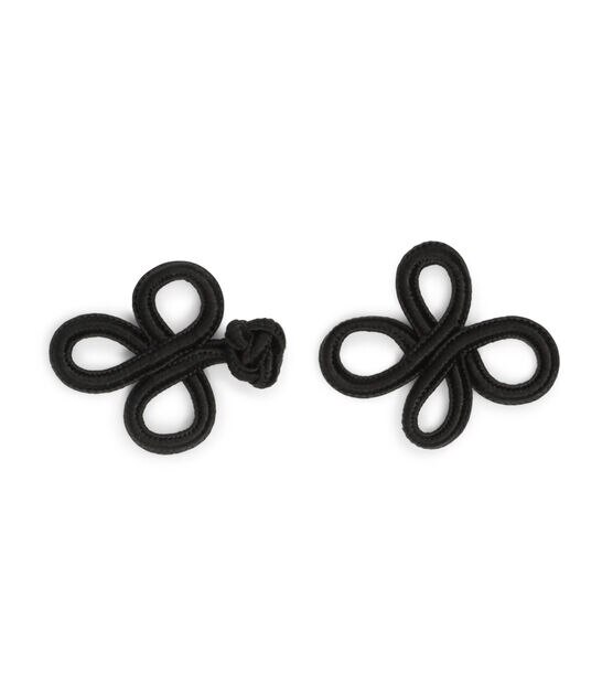 Dritz 2" Frog Closure Set, Black, , hi-res, image 3