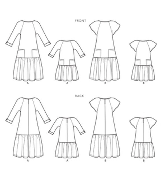 Simplicity S9057 Children's & Misses Dress Sewing Pattern, , hi-res, image 5