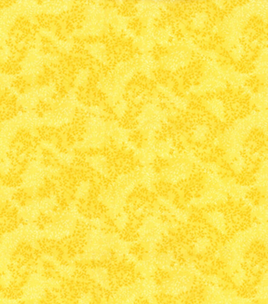 Fabric Traditions Tonal Vine Leaf Cotton Fabric by Keepsake Calico, Yellow, swatch