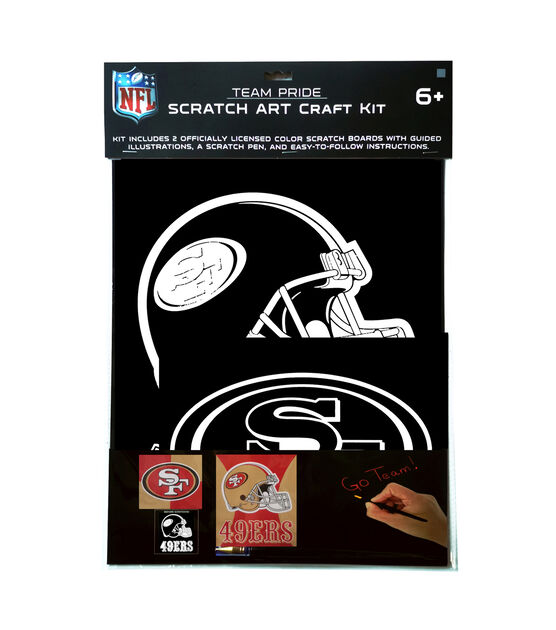 Sporticulture 2ct NFL San Francisco 49Ers Scratch Art Kit