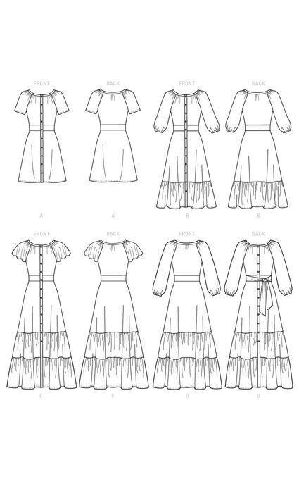 McCall's M7925 Size 6 to 22 Misses Dress Sewing Pattern, , hi-res, image 8
