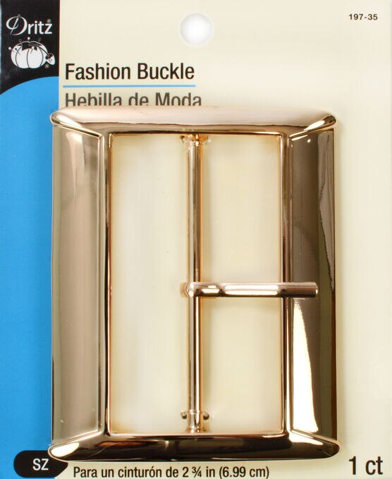 Dritz Fashion Buckle Gold  2 3/4"