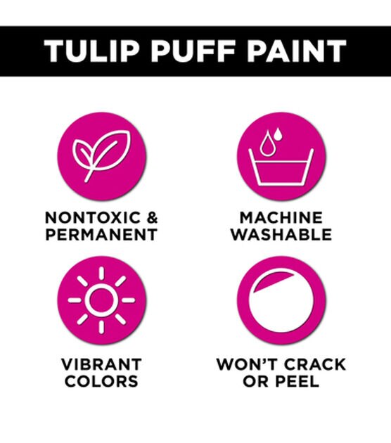1.25-oz. Tulip® Slick Assorted Colors Dimensional Fabric Paint