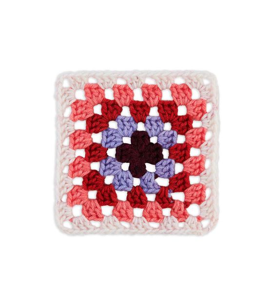 Red Heart Granny All In One Square - Revolutionary New Yarn
