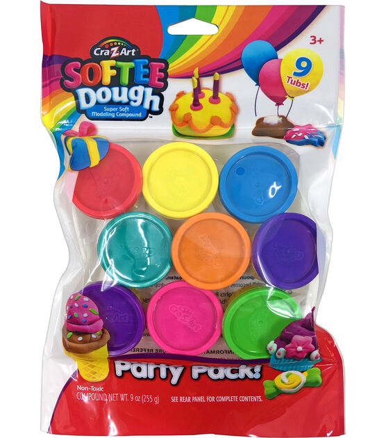 Cra-Z-Art 9oz Softee Dough Party Pack 9ct, , hi-res, image 1