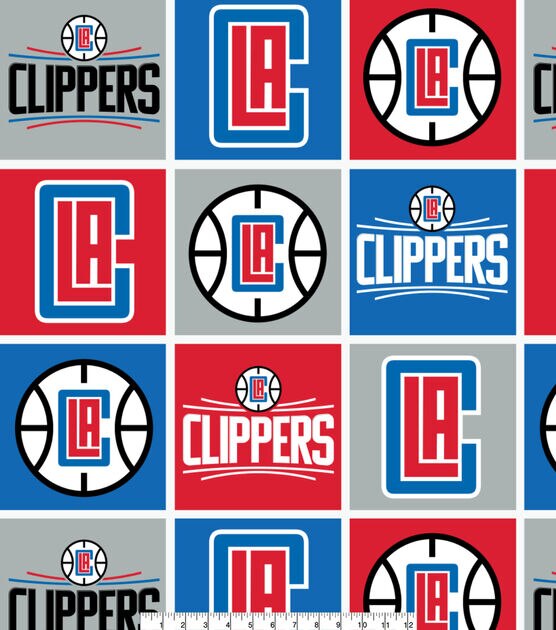 Los Angeles Clippers Fleece Fabric Block