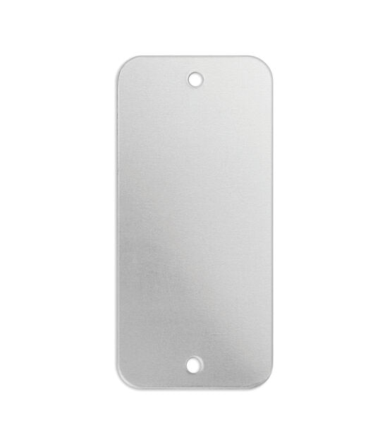 ImpressArt 9 pk 0.56 oz Aluminum Tag with Holes Premium Stamping Blanks