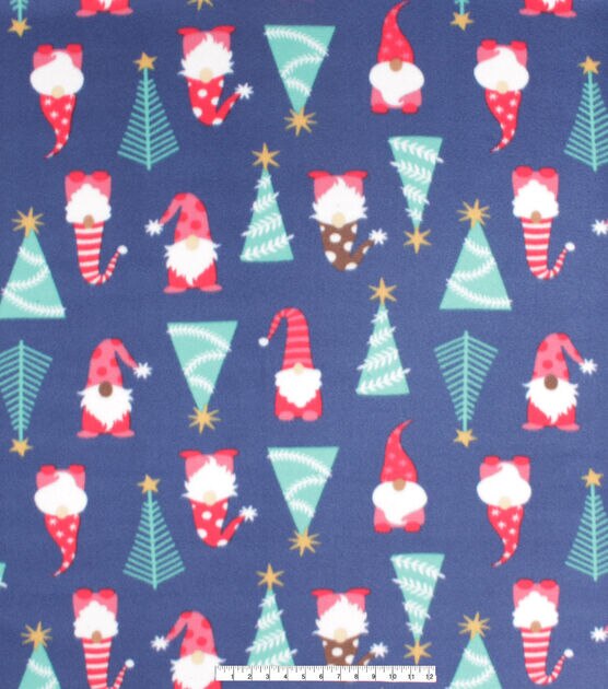 Christmas Gnomes Blizzard Prints Fleece Fabric, , hi-res, image 4