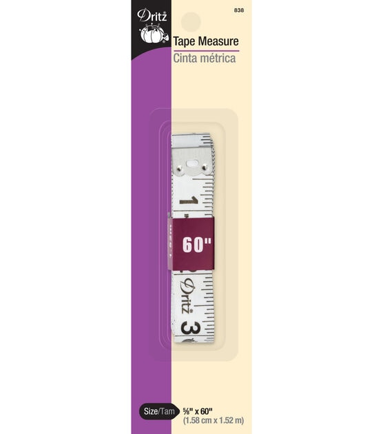 Dritz 60" Tape Measure, White