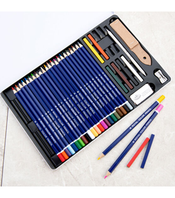 Royal Langnickel 36pc Colored Pencil Drawing Set, , hi-res, image 2