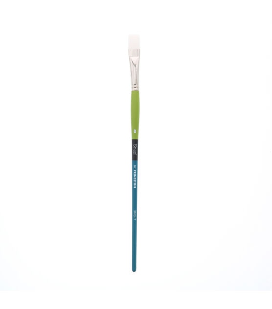 Princeton Snap! Bright Brush with White Synthetic Bristles Size 8