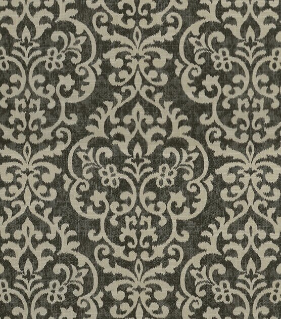 Covington Multi Purpose Decor Fabric Shadow Damask Graphite 9, , hi-res, image 2