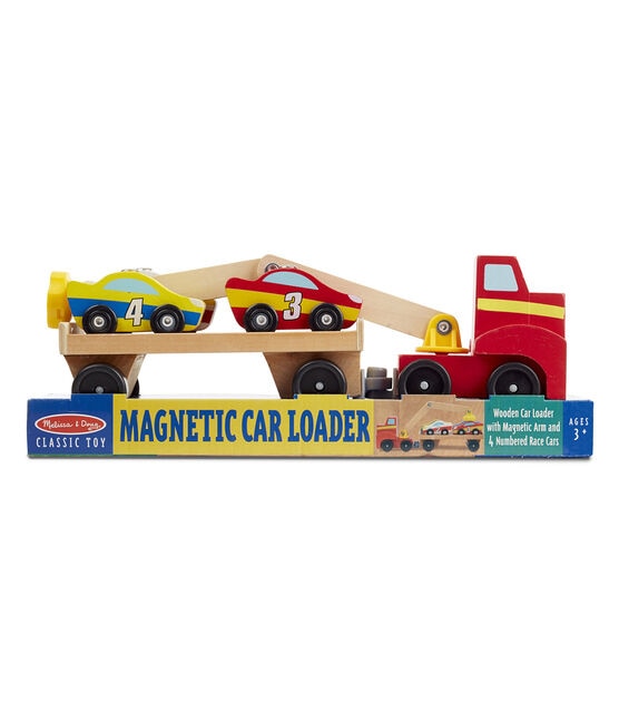 Melissa & Doug 6ct Magnetic Car Loader Toy Set, , hi-res, image 2