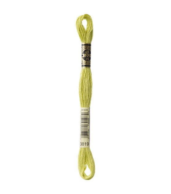 DMC 8.7yd Greens 6 Strand Cotton Embroidery Floss, , hi-res, image 1