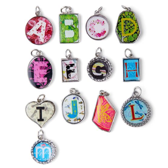 13ct Multicolor A through M Letter Charms by hildie & jo, , hi-res, image 2