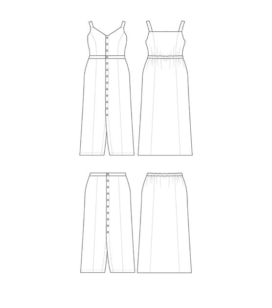Cashmerette Size 12 to 32 Holyoke Maxi Dress & Skirt Sewing Pattern, , hi-res, image 10