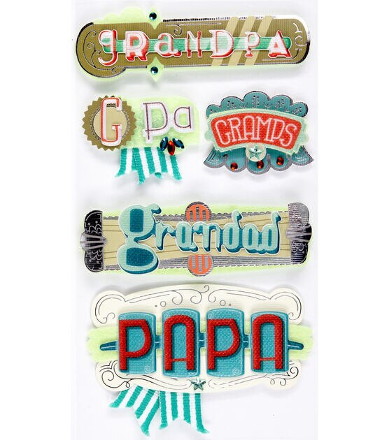 Jolee’s Boutique Stickers Grandpa Words
