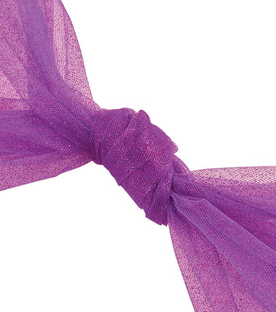 Jo-Ann Stores NOS Oragandy Purple Iridescent Ribbon Spool 5 Yards New