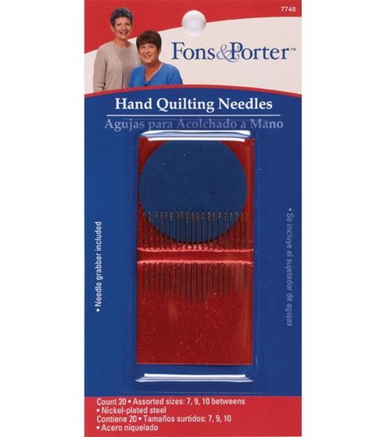 Fons & Porter Hand Quilting Needle Sizes 7, 9 & 10 20pcs