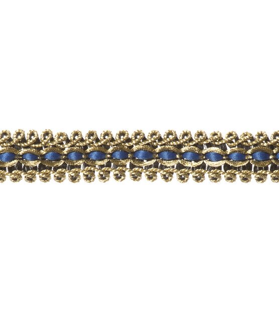 Gold Sapphire Scroll Trim 5/8", , hi-res, image 3