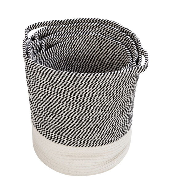 Honey Can Do 12.5" Cotton Rope Baskets 3ct, , hi-res, image 7