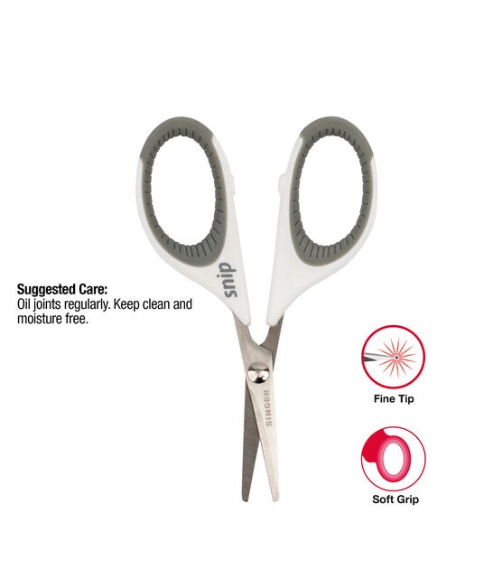 SINGER 4" Mini Detail Craft Scissors with Comfort Grip, , hi-res, image 12