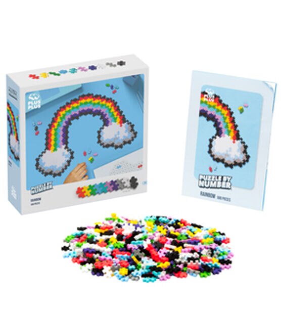 Plus-Plus Rainbow Puzzle By Number 500pc, , hi-res, image 2