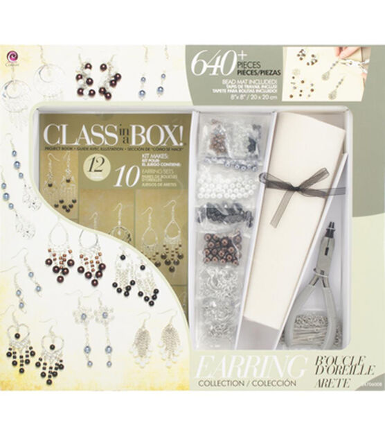Cousin Jewelry Class In A Box Kit Silver Tone Earrings