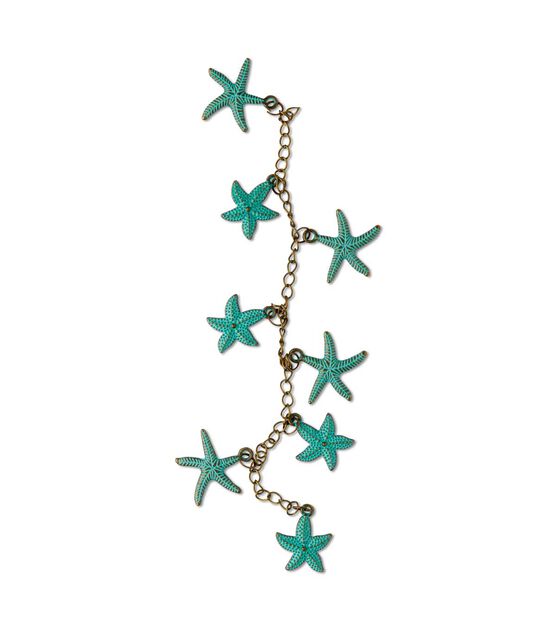 6.5" Patina Starfish Metal Strung Beads by hildie & jo, , hi-res, image 2