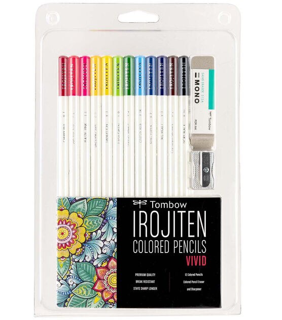 Tombow Irojiten Colored Pencil Vivid Set 12pc