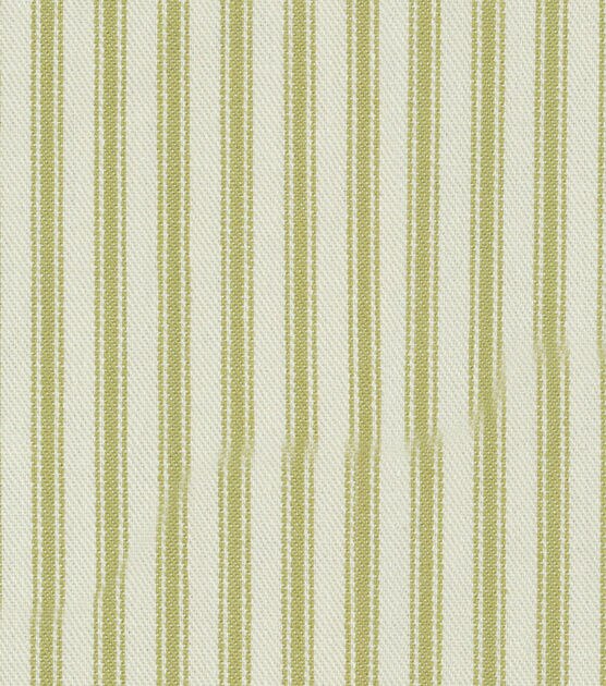 Waverly Upholstery Fabric 13x13" Swatch Classic Ticking Sage, , hi-res, image 2