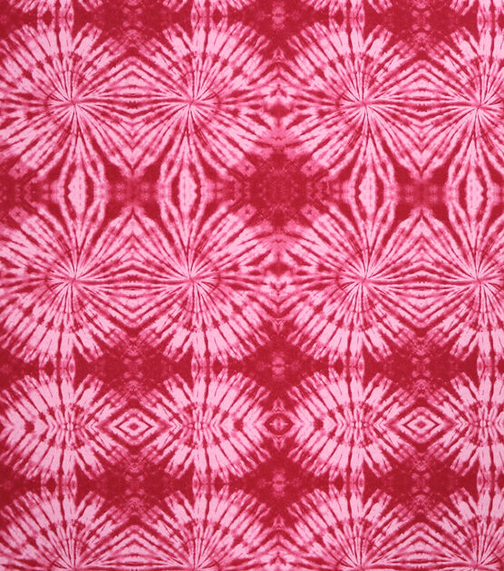 Hot Pink Tie dye Super Snuggle Flannel Fabric