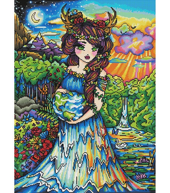 Diamond Art Club 22" x 30" Mother Earth Painting Kit, , hi-res, image 2