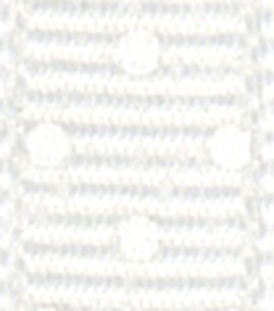 Offray 3/8"x9' Swiss Dots Grosgrain Ribbon, White, swatch