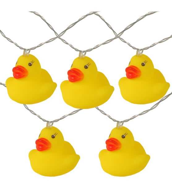 Northlight 10-Count Yellow Rubber Ducky LED String Lights