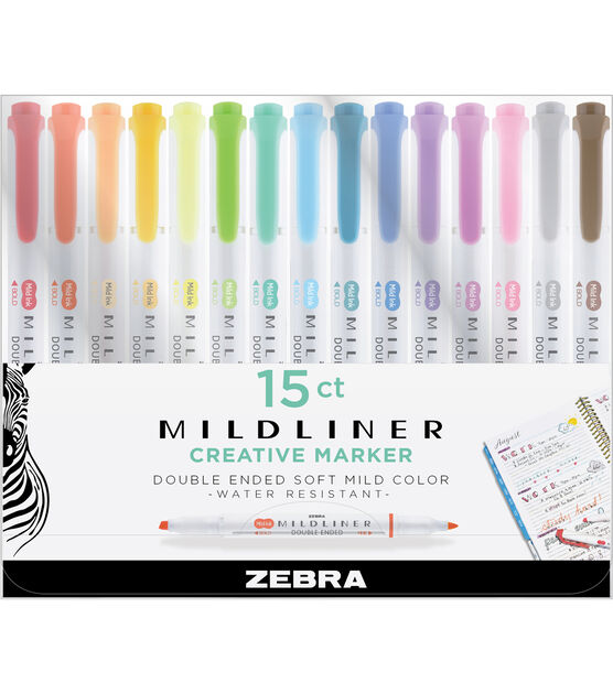 Zebra Mildliners Mild and Friendly Pens