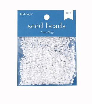 0.7oz Silver Glass Bugle Beads by hildie & jo