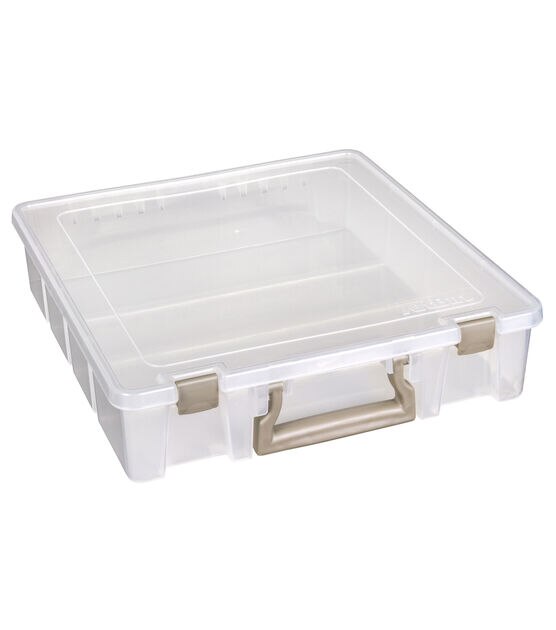 ArtBin 15" Super Satchel Clear 1 Compartment Box With Handle & Latches, , hi-res, image 7